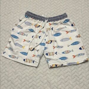 Smock Monkey Fish Print Bathing Suit